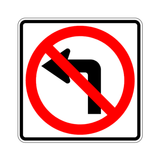 R3-2 NO LEFT TURN