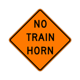 W10-9 NO TRAIN HORN