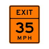 W13-2 ADVISORY EXIT SPEED