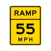 W13-3 ADVISORY RAMP SPEED