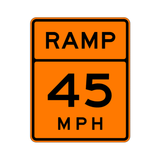 W13-3 ADVISORY RAMP SPEED