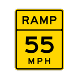 W13-3 ADVISORY RAMP SPEED