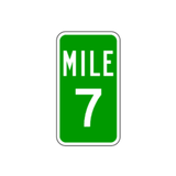 D10-1 MILE MARKER (1 DIGIT)